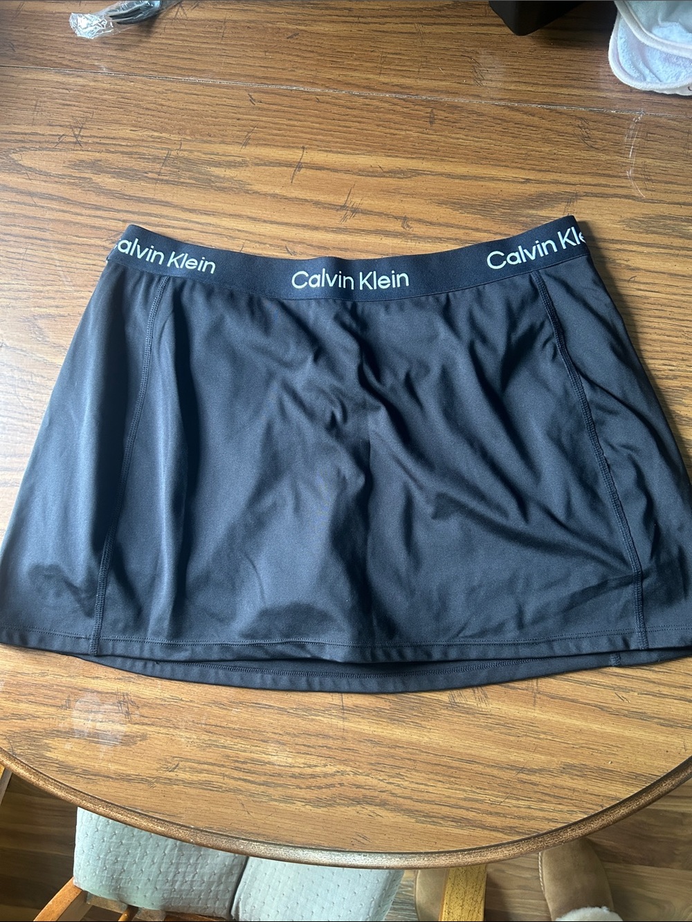 Calvin Klein Black Active Mini Skirt with Branded Waistband
